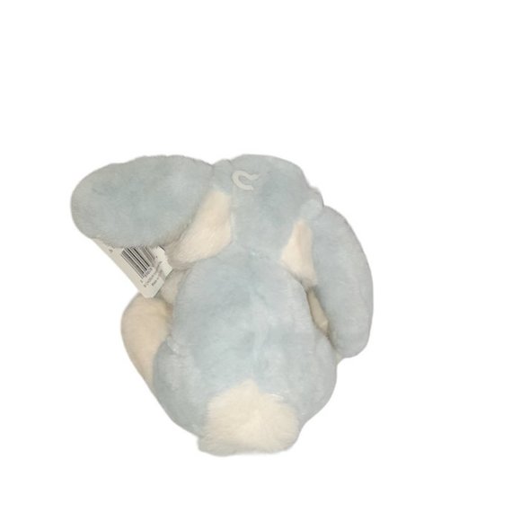 Chosun International Blue & White Bunny Rabbit Pleather Nose Paws Plush 8" - Picture 3 of 10